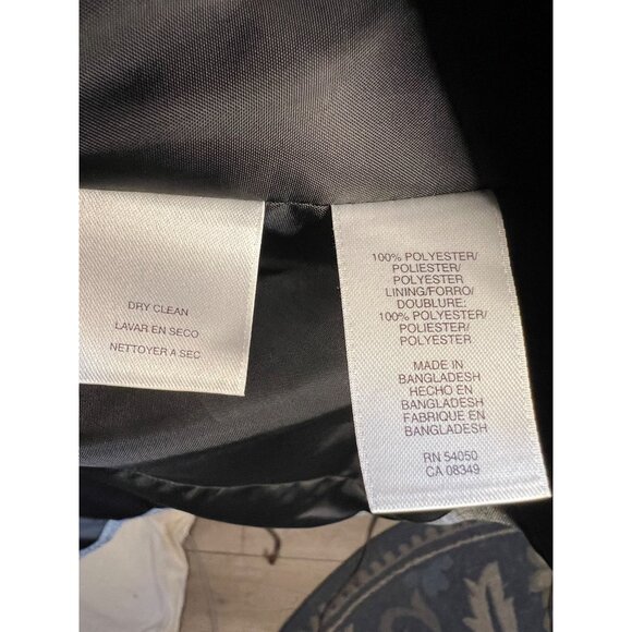 Jones studio separate gray 18 W blazer long sleeve 1 button pocket collar - Picture 10 of 13